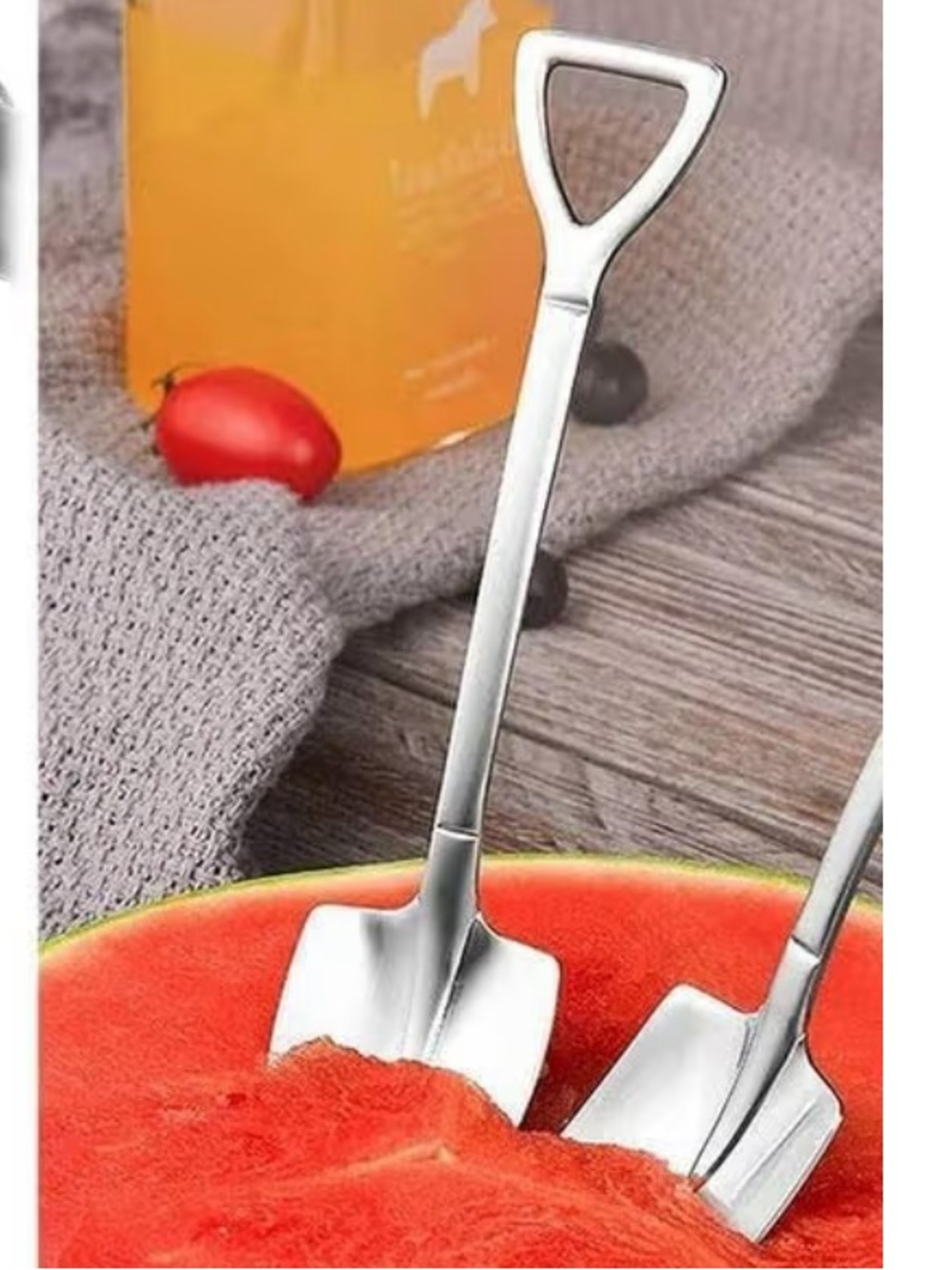 Stainless Steel Mini Shovel Serving Spoon - Silver